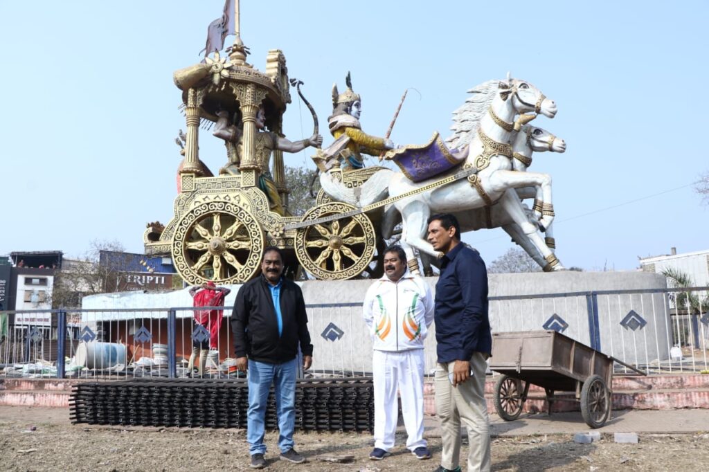 विधायक देवेंद्र यादव की पहल से सिविक सेंटर की लौट रही रौनक,रथ पार्क का हो रहा सौंदरीकरण