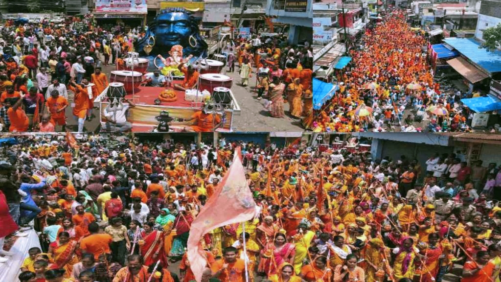 शिवभक्ति में डूबी राजधानी : गाजे-बाजे के साथ निकाली गई कांवड़ यात्रा, हजारों की संख्या में कांवड़ियों ने बाबा हटकेश्वरना