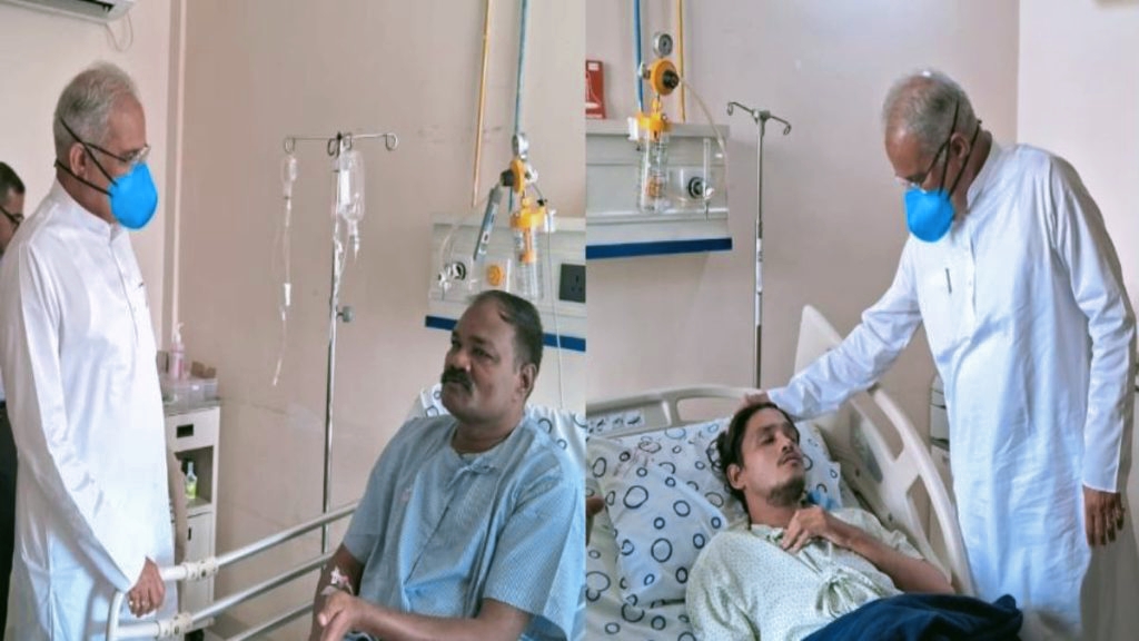 मुख्यमंत्री के सुरक्षा प्रभारी और पीसीसी संचार विभाग अध्यक्ष के बेटे अस्पताल में भर्ती, सीएम भूपेश बघेल ने दोनों का जाना हाल