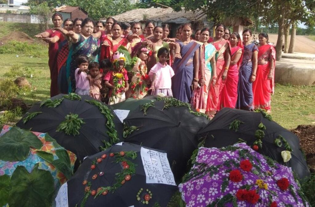 लच्छा, ककनी, तोड़ा, करधन पहनकर आयी पोषण परी ने दिया पोषण का संदेश