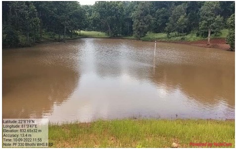 कैम्पा : मिट्टी बांध के निर्माण से वनांचल के ग्राम भोथी का खुला भाग्य