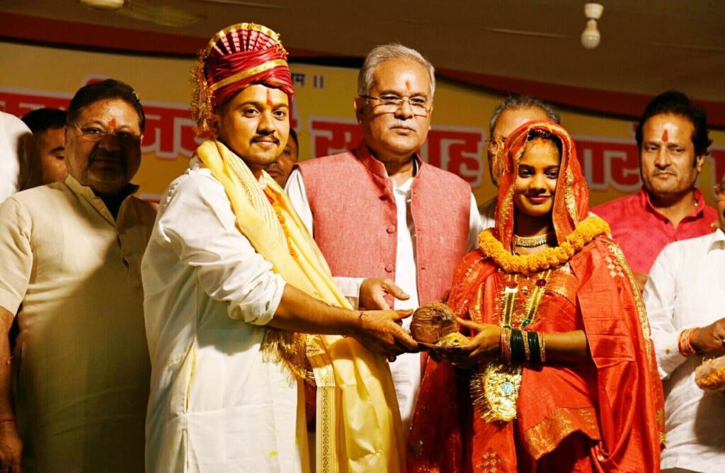 सामूहिक आदर्श विवाह सभी समाज के लिए अनुकरणीय – मुख्यमंत्री  बघेल