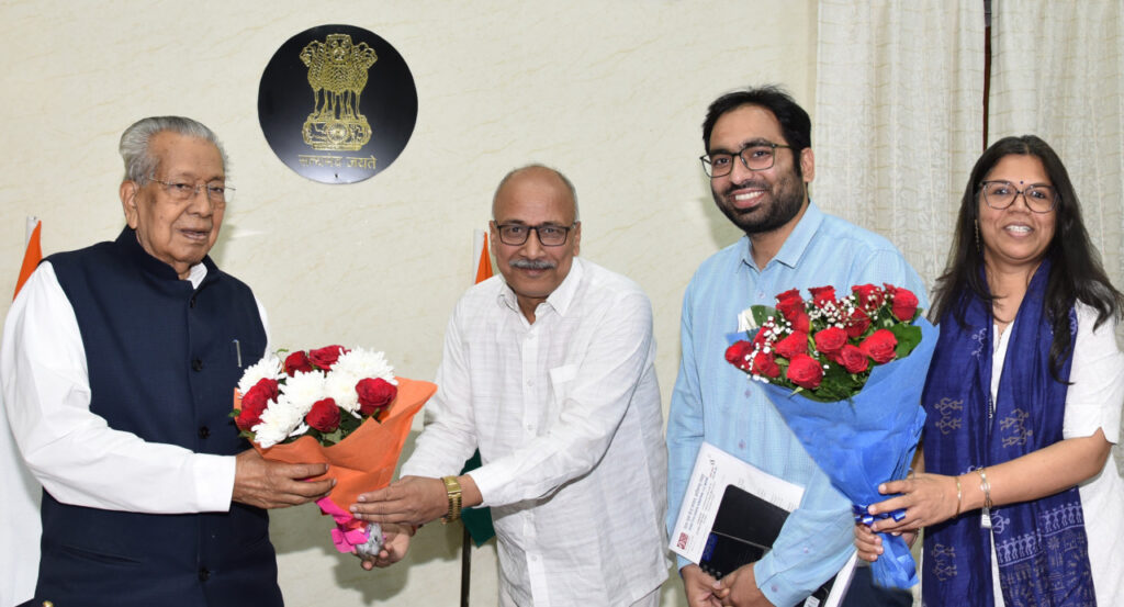 राज्यपाल हरिचंदन से युनिसेफ प्रतिनिधि की सौजन्य भेंट