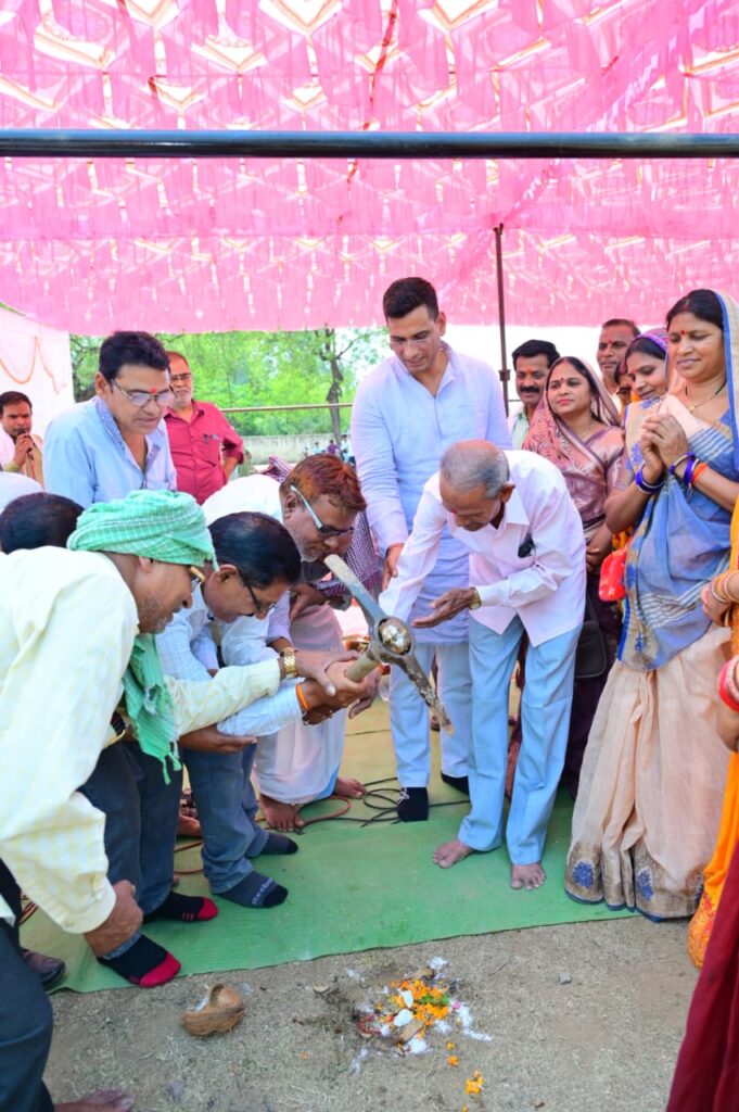 साहू समाज छावनी को मिली बड़ी सौगात, खुद का होगा भवन  विधायक देवेंद्र यादव ने दी सौगात,साहू समाज का भवन बनाने किया भूमिपूजन