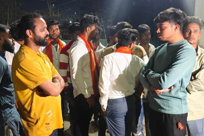 रायपुर के मंदिर हसौद में गौ मांस पकड़ाय