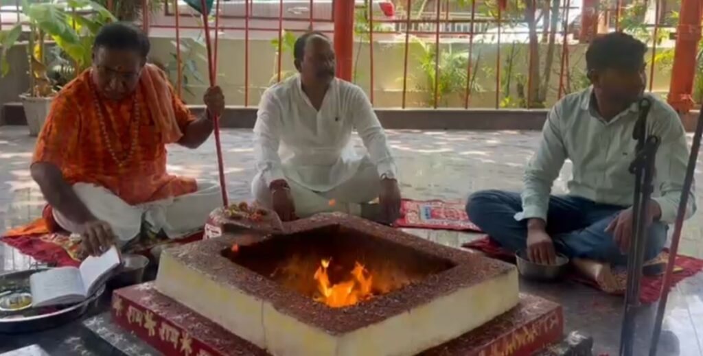 राजधानी में हिंद सेना के विजय के लिए किया गया हवन,