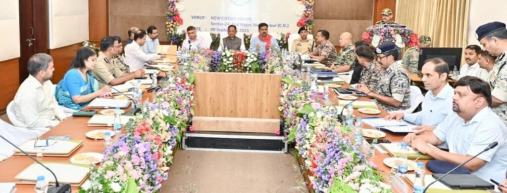 मुख्यमंत्री विष्णु देव साय की अध्यक्षता में यूनिफाइड कमांड की बैठक आयोजित