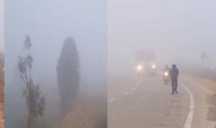 जशपुर में शीतलहर और घना कोहरा का प्रकोप: 7 डिग्री तक लुढ़का पारा