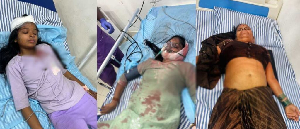 आकाश झूला टूटने से 6 लोग गिरे, 2 युवतियों की हालत नाजुक